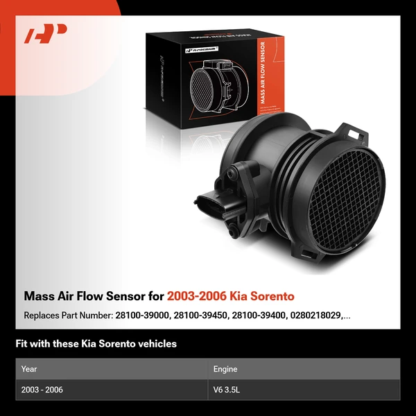 Mass Air Flow Sensor for 2003-2006 Kia Sorento