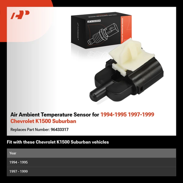Air Ambient Temperature Sensor for 1994-1995 1997-1999 Chevrolet K1500 Suburban