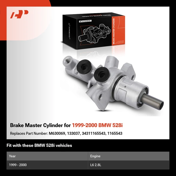 Brake Master Cylinder for 1999-2000 BMW 528i