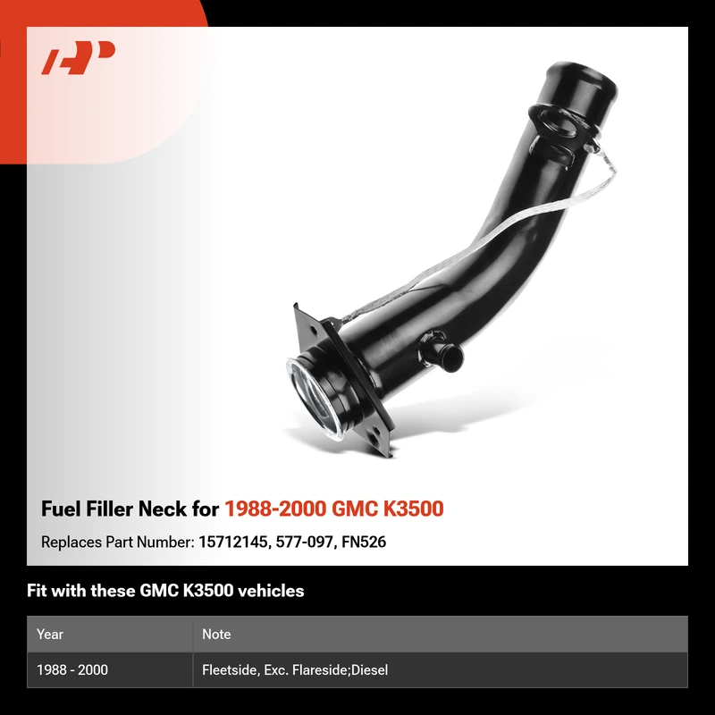 Fuel Filler Neck for 1988-2000 GMC K3500