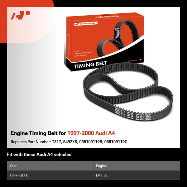 Engine Timing Belt for 1997-2000 Audi A4