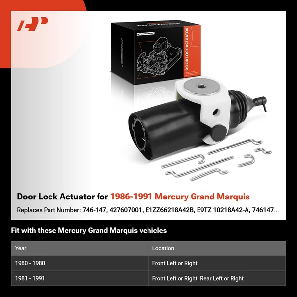 Door Lock Actuator for 1986-1991 Mercury Grand Marquis