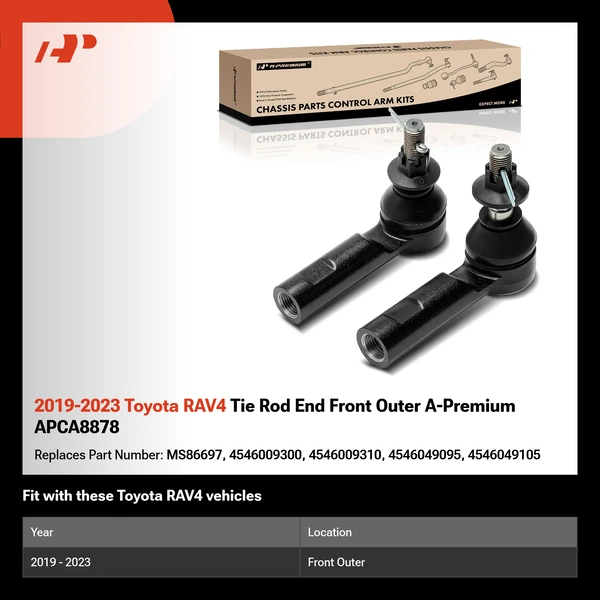 2019-2023 Toyota RAV4 Tie Rod End Front Outer A-Premium APCA8878