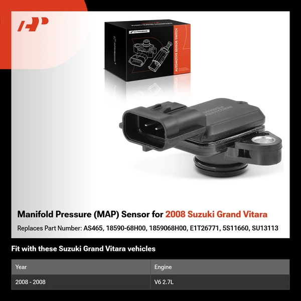 Manifold Pressure (MAP) Sensor for 2008 Suzuki Grand Vitara