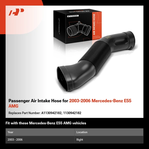 Passenger Air Intake Hose for 2003-2006 Mercedes-Benz E55 AMG
