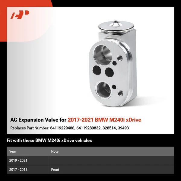 AC Expansion Valve for 2017-2021 BMW M240i xDrive