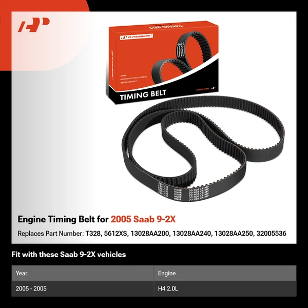 Engine Timing Belt for 2005 Saab 9-2X