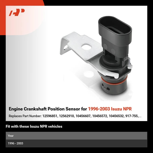 Engine Crankshaft Position Sensor for 1996-2003 Isuzu NPR