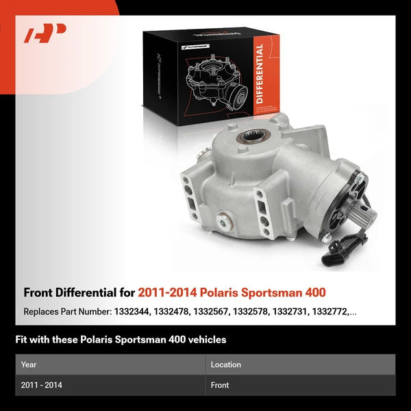 Front Differential for 2011-2014 Polaris Sportsman 400