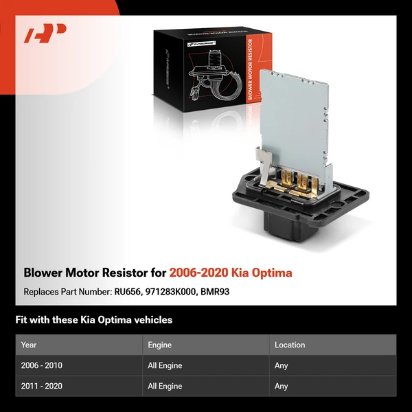Blower Motor Resistor for 2006-2020 Kia Optima