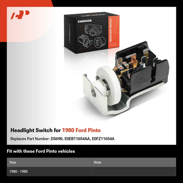 Headlight Switch for 1980 Ford Pinto