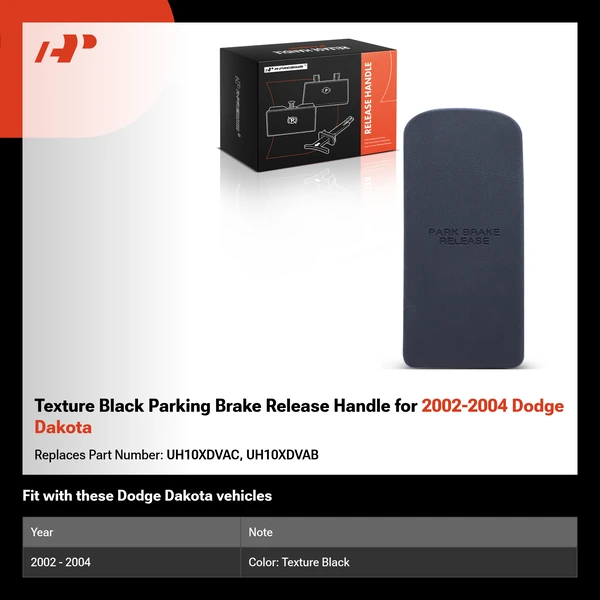 Texture Black Parking Brake Release Handle for 2002-2004 Dodge Dakota