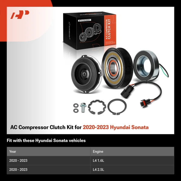 AC Compressor Clutch Kit for 2020-2023 Hyundai Sonata