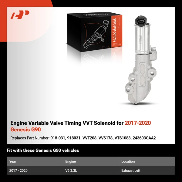 Engine Variable Valve Timing VVT Solenoid for 2017-2020 Genesis G90