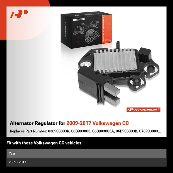 Alternator Regulator for 2009-2017 Volkswagen CC