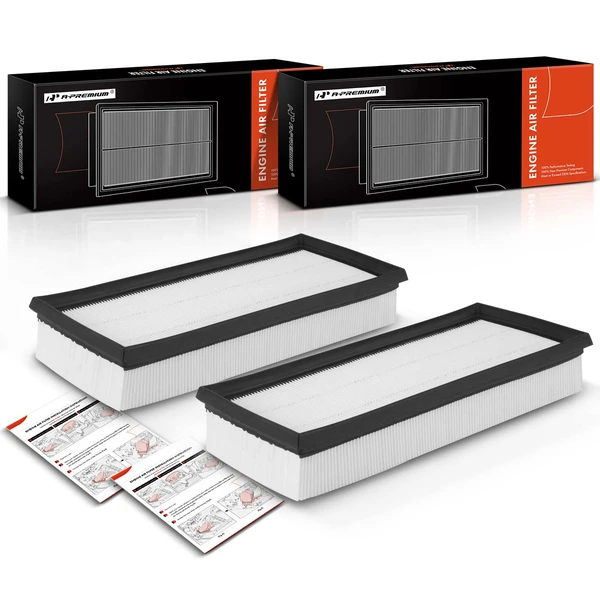 2 Pcs Engine Air Filter for Mercedes-Benz W205 C63 AMG 16-21 W463 G550 X253 V167