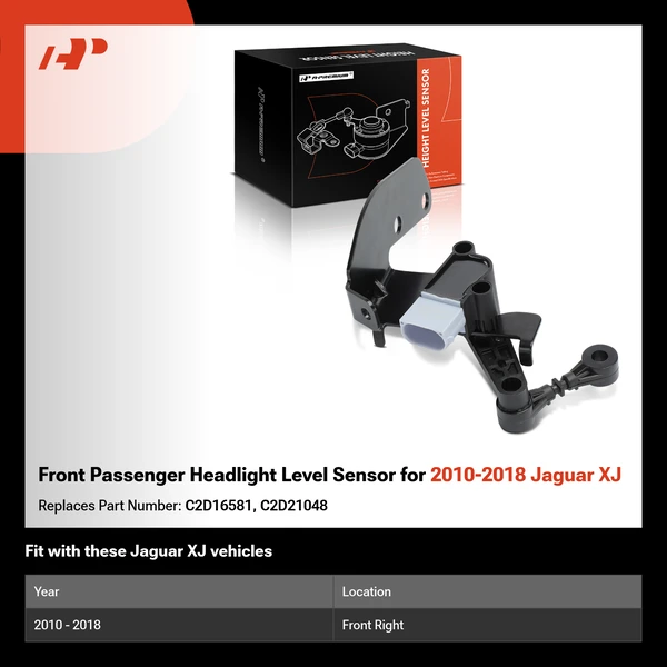 Front Passenger Headlight Level Sensor for 2010-2018 Jaguar XJ
