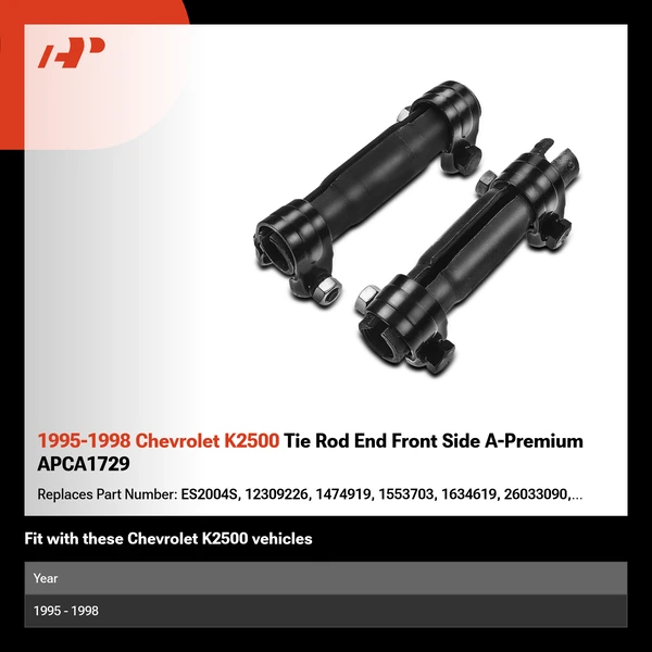 1995-1998 Chevrolet K2500 Tie Rod End Front Side A-Premium APCA1729