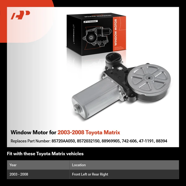 Window Motor for 2003-2008 Toyota Matrix