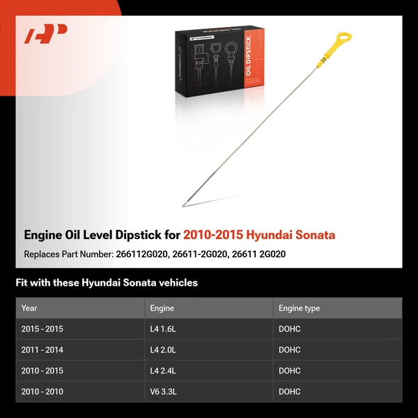 Engine Oil Level Dipstick for 2010-2015 Hyundai Sonata