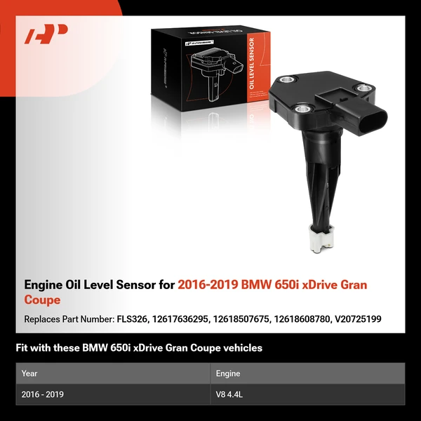 Engine Oil Level Sensor for 2016-2019 BMW 650i xDrive Gran Coupe