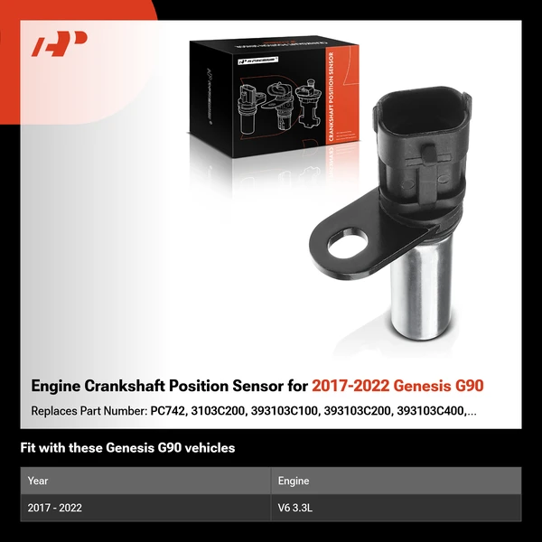 Engine Crankshaft Position Sensor for 2017-2022 Genesis G90