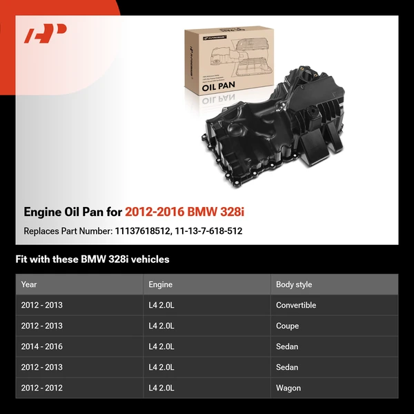 Engine Oil Pan for 2012-2016 BMW 328i
