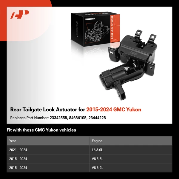 Rear Tailgate Lock Actuator for 2015-2024 GMC Yukon