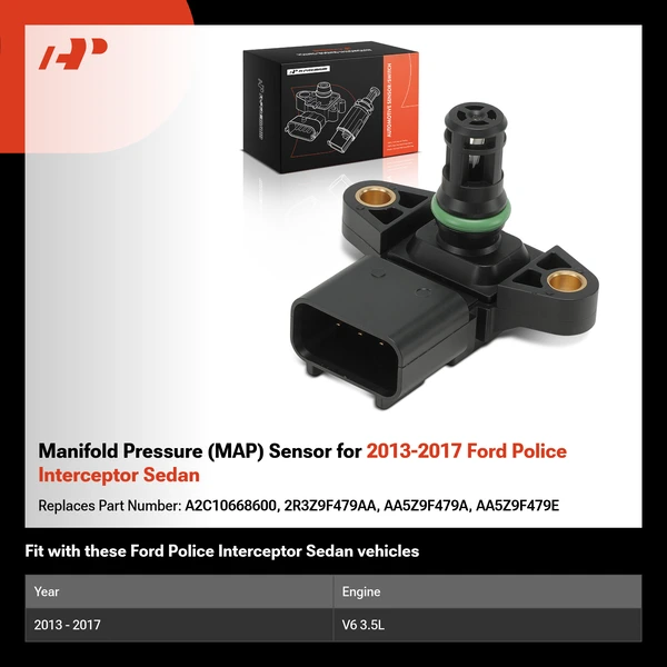 Manifold Pressure (MAP) Sensor for 2013-2017 Ford Police Interceptor Sedan