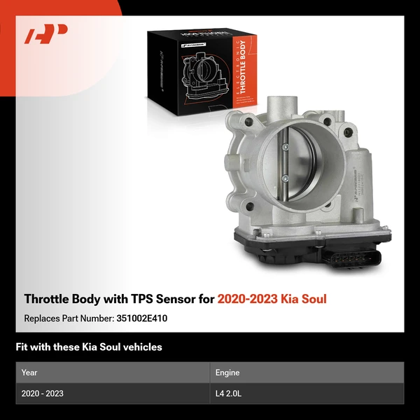 Throttle Body with TPS Sensor for 2020-2023 Kia Soul