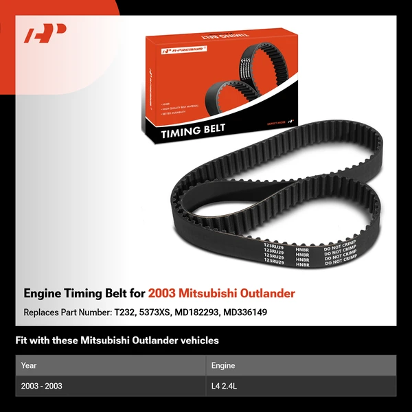 Engine Timing Belt for 2003 Mitsubishi Outlander