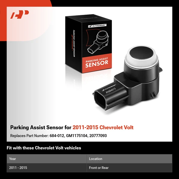Parking Assist Sensor for 2011-2015 Chevrolet Volt