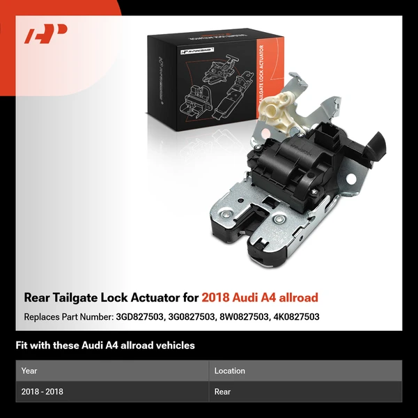 Rear Tailgate Lock Actuator for 2018 Audi A4 allroad
