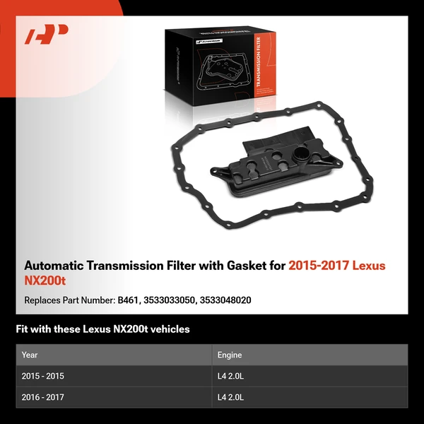 Automatic Transmission Filter with Gasket for 2015-2017 Lexus NX200t