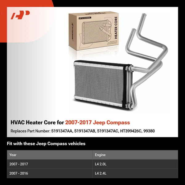 HVAC Heater Core for 2007-2017 Jeep Compass