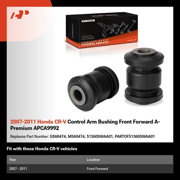 2007-2011 Honda CR-V Control Arm Bushing Front Forward A-Premium APCA9992