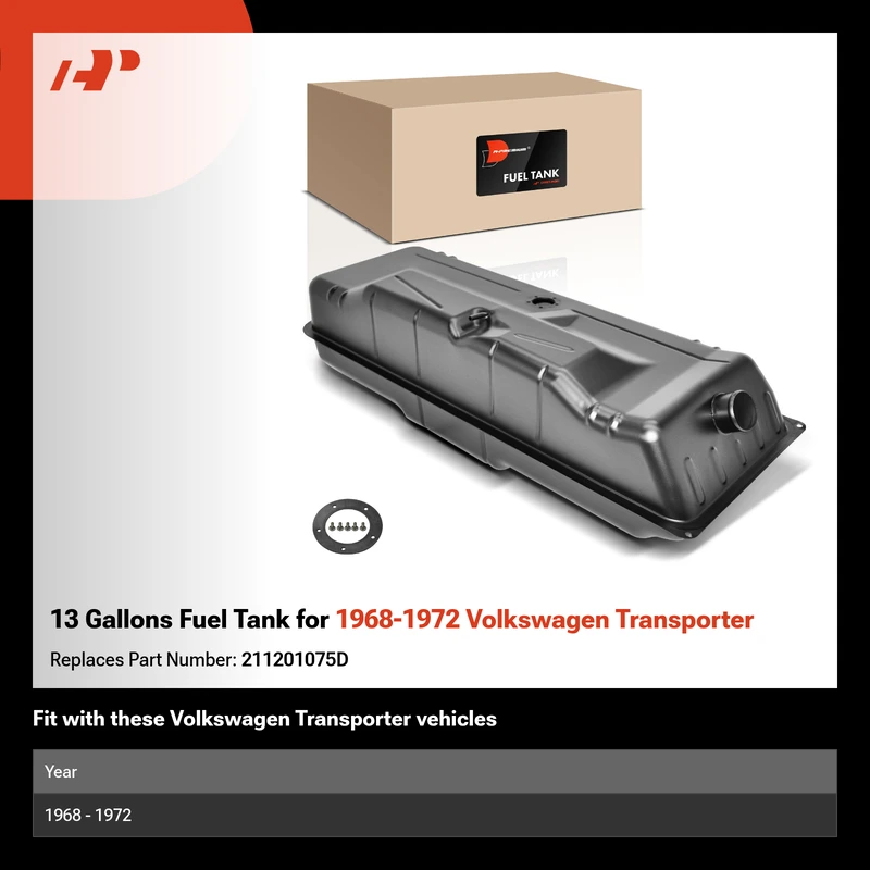 13 Gallons Fuel Tank for 1968-1972 Volkswagen Transporter