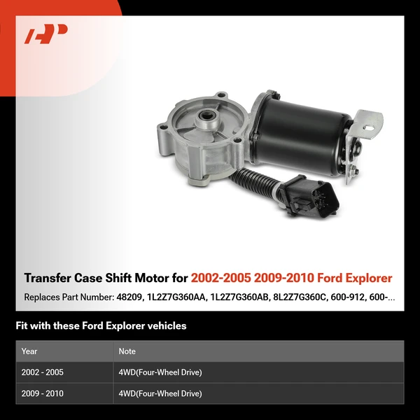 Transfer Case Shift Motor for 2002-2005 2009-2010 Ford Explorer