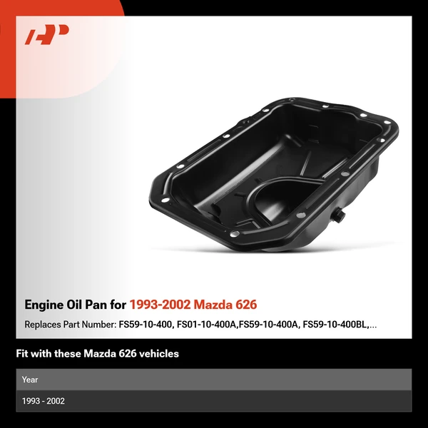 Engine Oil Pan for 1993-2002 Mazda 626