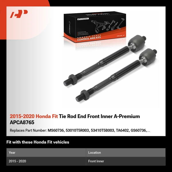 2015-2020 Honda Fit Tie Rod End Front Inner A-Premium APCA8765