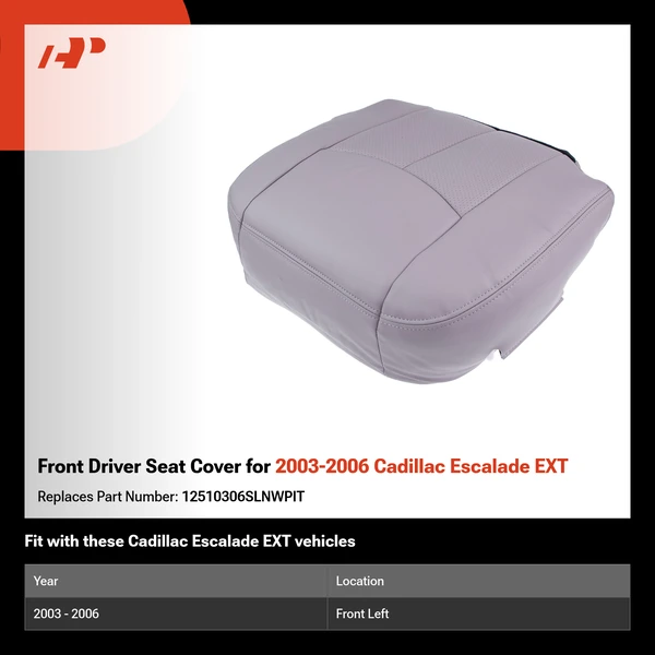 Front Driver Seat Cover for 2003-2006 Cadillac Escalade EXT