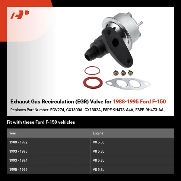 Exhaust Gas Recirculation (EGR) Valve for 1988-1995 Ford F-150