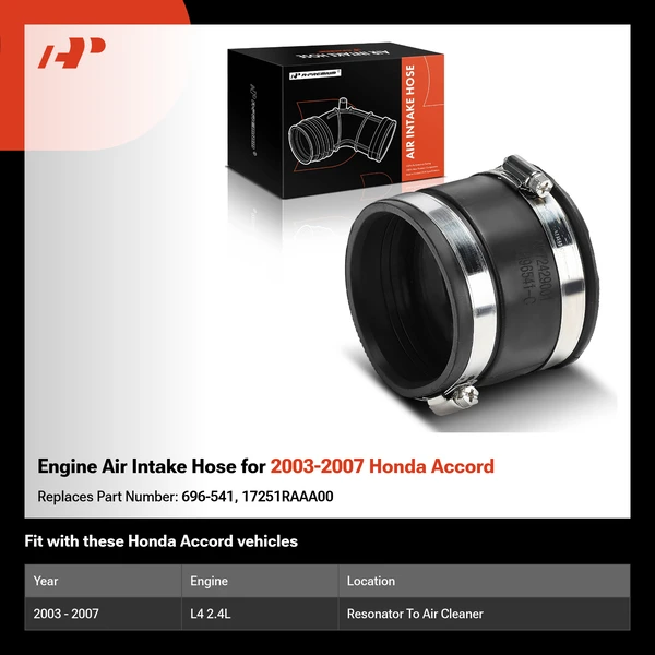 Engine Air Intake Hose for 2003-2007 Honda Accord