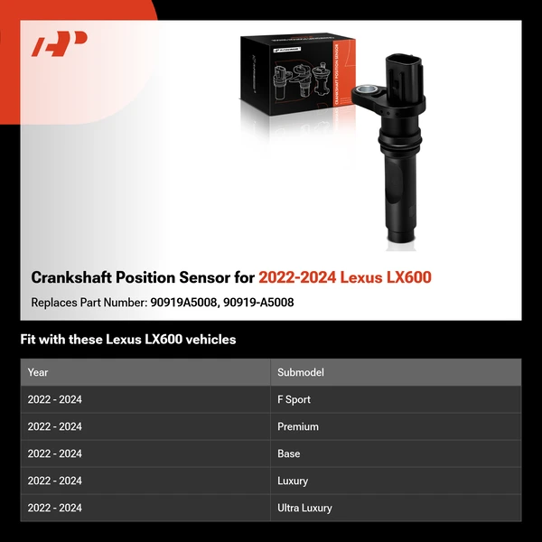 Crankshaft Position Sensor for 2022-2024 Lexus LX600