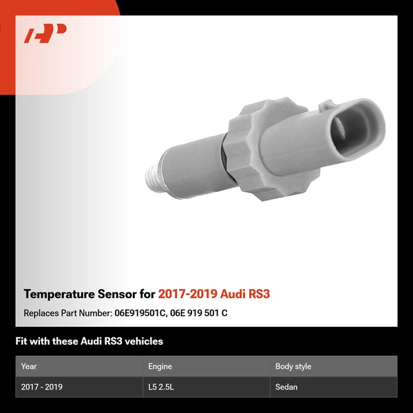 Temperature Sensor for 2017-2019 Audi RS3