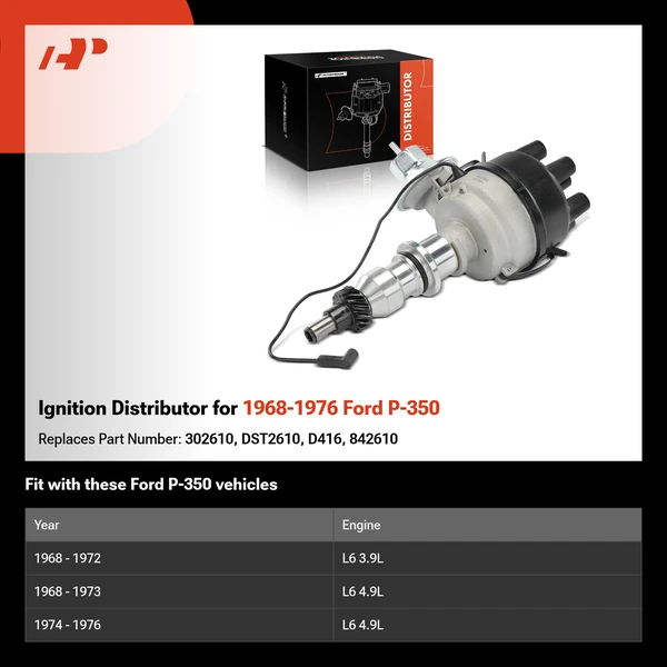 Ignition Distributor for 1968-1976 Ford P-350