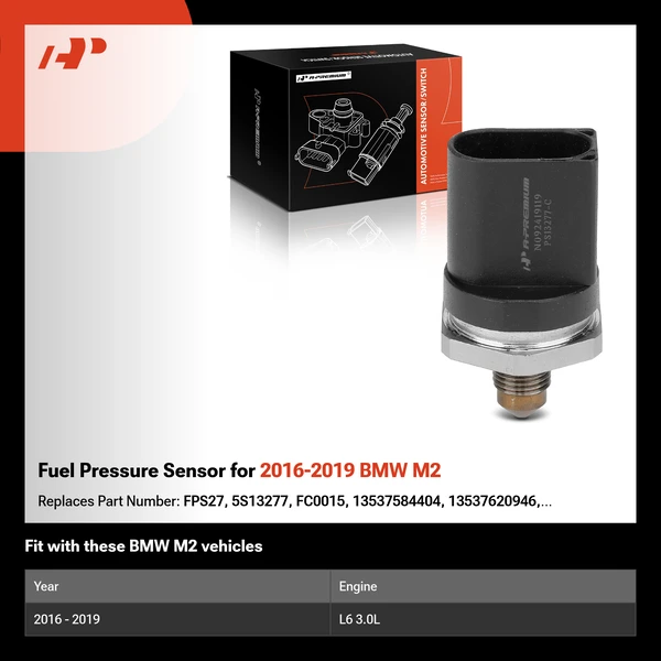 Fuel Pressure Sensor for 2016-2019 BMW M2