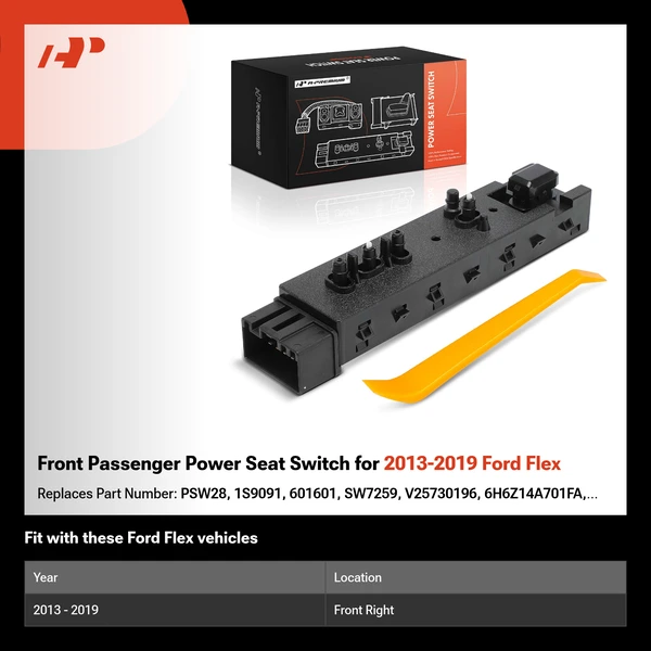 Front Passenger Power Seat Switch for 2013-2019 Ford Flex