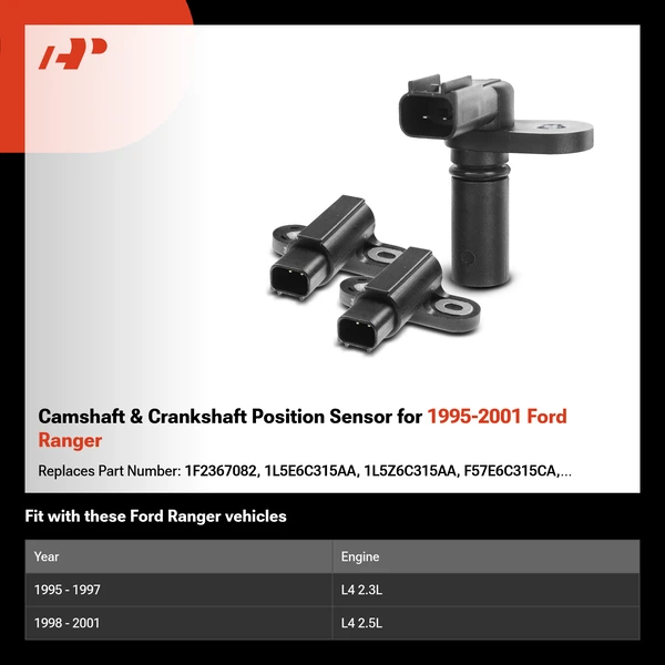 Camshaft & Crankshaft Position Sensor for 1995-2001 Ford Ranger
