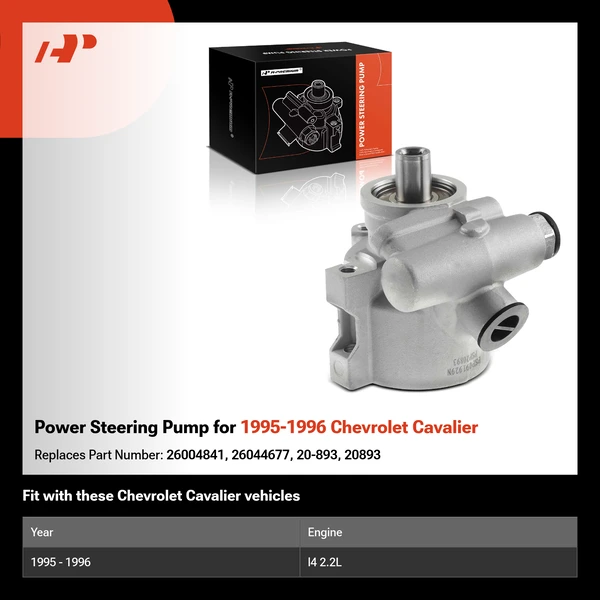 Power Steering Pump for 1995-1996 Chevrolet Cavalier
